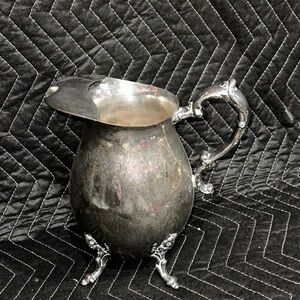 Vintage Silver Plate On Copper Water Pitcher